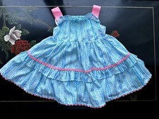 Monsoon Baby 3-6m Blue Dress