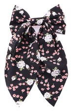 Retro Floral Hair Bow Slides