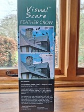 Hanging Crow Visual Scare Life size Extra Large  Feathered Crow