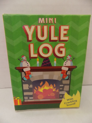 Mini yule log - yule, crackling