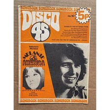 DON MCLEAN DISCO 45 NO.16 MAGAZINE FEB 1972 - DON MCLEAN COVER - (small magazine