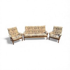 Ercol Saville 3-Seater Sofa & 2 Arm Chairs 3 Piece Suite 