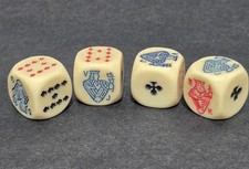 Vintage poker dice - of, 4