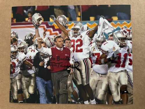 Jim tressel signed ohio state - tressel,