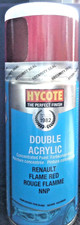 Hycote Double Acrylic XDRN607 Renault Flame Red Pearlescent Spray Paint 150ml