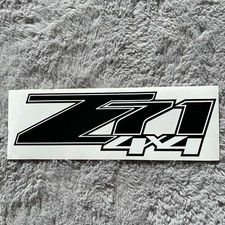 Z71 4x4 Black Decals Chevy