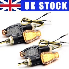 4x 14 LED MINI ARROW Motorbike Motorcycle Signal Indicators Amber Light Bulbs