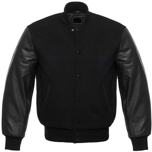 Black wool real - real, sleeve