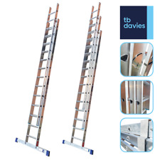 TB Davies Trade Aluminium Extension Ladders - Double & Triple Extension Ladders