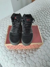 Vans Ward ll Checkerboard Hi Tops in Grey/Black size 6