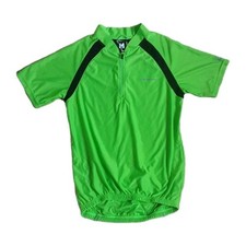 Muddy Fox Jersey Size M Short Sleeve Bright Green Active Wear Cycling Fitness.