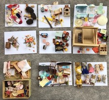 Job Lot / Bundle Of Sylvanian Families Figures, Furniture And Items