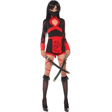 Cosplay Jumpsuit Warrior Halloween Costume Lady Fancy Dress Outfit Womens Ninja