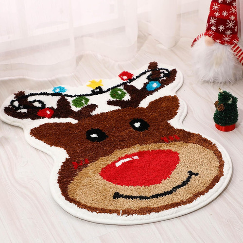Christmas reindeer bathroom - reindeer,