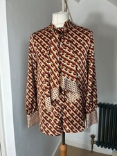 Zara geometric print tie - print, neck