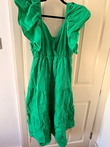 Nwot boohoo green cotton dress - nwot,