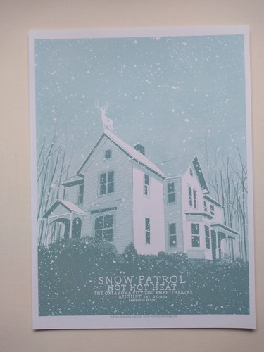 Snow patrol gig poster - gig, poster.