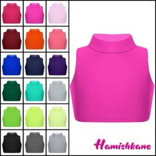 Girls Turtle Neck Crop Top
