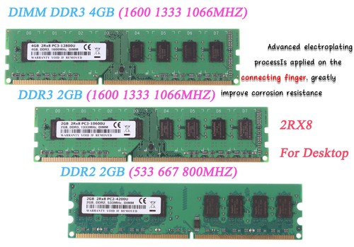 Lot 2gb 4gb ddr2 ddr3 - 2gb,