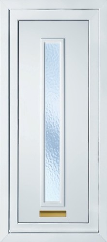 White full height upvc - white, door
