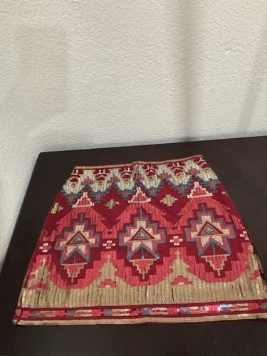 Sequin aztec skirt - sequin,