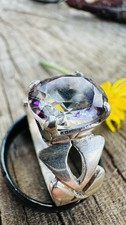 Orgone Stone 925 Sterling Silver Ring Handmade Ring For F Size UK Q 5.67g