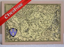 Cheshire Fantasy Map Print, A3, A2, A1 Chester Poster, Geeky Nerdy Art Gift