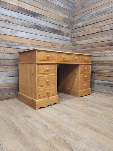 Pine pedestal desk country - pedestal,