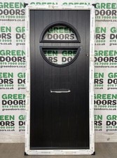 COMPOSITE FRONT DOOR BLACK SOLIDOR PISA EXTERNAL EXTERIOR WOODEN CORE NEW