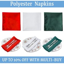 Party Table Napkins Wedding Tableware Linen Serviettes Polyester Cotton Fabric