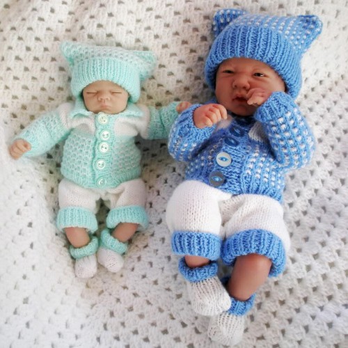 Premature baby doll knitting - baby,