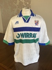 TRANMERE ROVERS Original 1995 MIZUNO Home Shirt LARGE Adults Rare Vintage