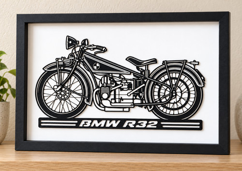 Bmw r32 r12 framed - bmw, 3d