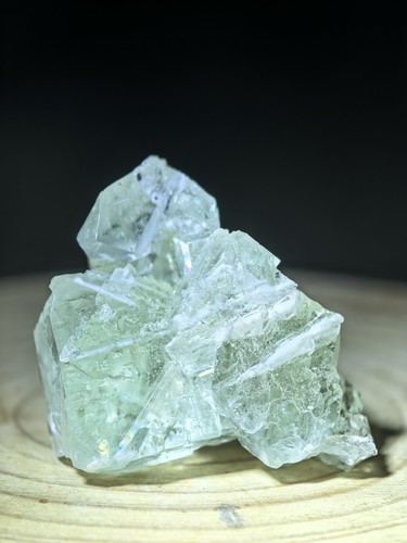 Natural green fluorite crystal - natural,