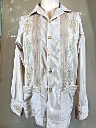 Dusty pink guayabera long - pink,,