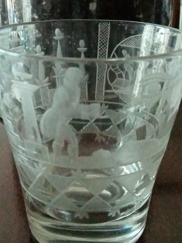 Rare vintage masonic glass - rare,