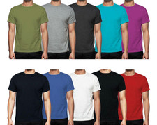 MEN'S T SHIRTS COTTON SOFT PLAIN TEE SHIRT SUMMER SALE TOP PLAIN QUALITY TEE