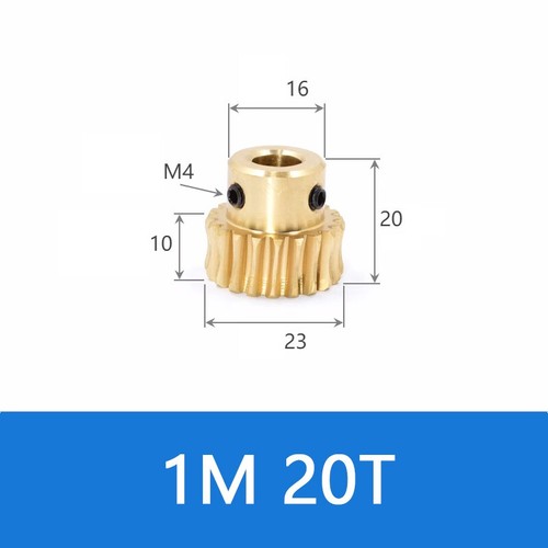Brass worm wheel gear - brass,