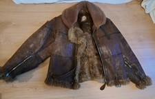 Irvin WW2 Flying Jacket Original Size 4. Original Lightning Zipper. Fir Lined.