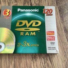 3 x PANASONIC DVD-RAM DISCS