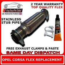 Opel Corsa 1.0 2006-2015 Exhaust Repair Flexi Flex Replacement for Middle Box