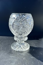 Vintage Crystal Hurricane Candle Holder 