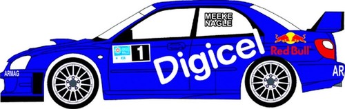 Decals subaru impreza - 1/43, wrc