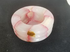Marble onyx pink ashtray - onyx,