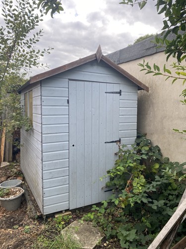 7x5ft tiger wooden garden shed - tiger,