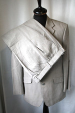 Vtg M&S Khaki linen silk