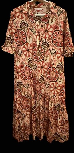 Euc zara print dress - zara,