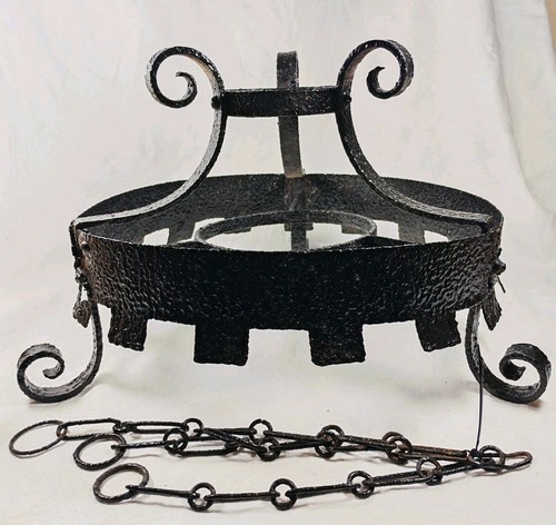 Vintage wrought iron hanging - wrought,