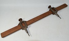 Substantial Pair of Steel Trammel Heads / Points with Pressure Bars 5” long