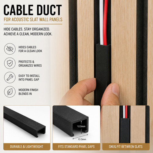Acoustic wall panel cable - panel,